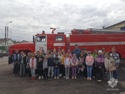 Ученики школы побывали в гостях пожарных