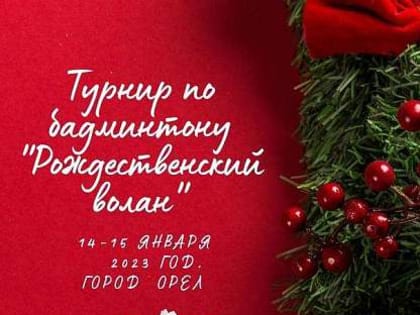 Орловчан приглашают принять участие в турнире по бадминтону