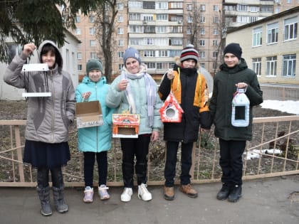 Торжественное открытие «Птичьей столовой» в рамках экологической акции «Каждой пичужке – по кормушке»