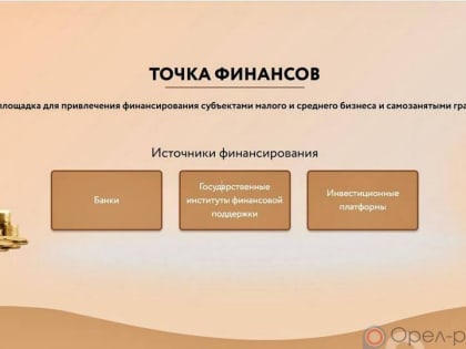 Запуск проекта «Точка финансов» в Орле
