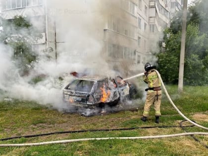 В Орле сгорела брошенная машина