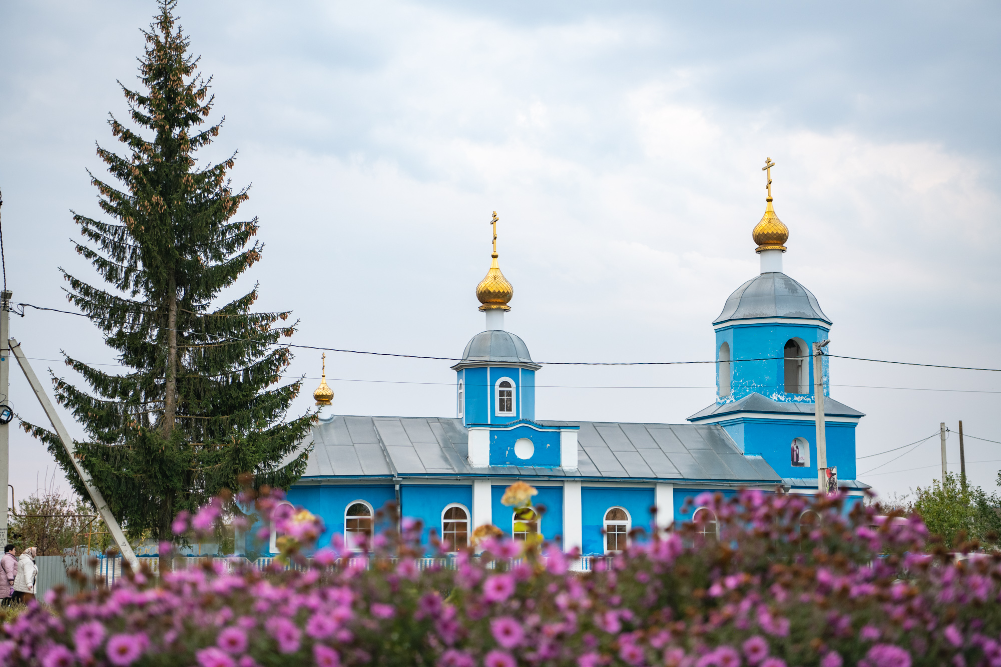 Рисунок Церковь поселок Тельма