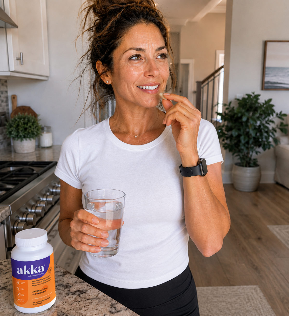 Two capsules with breakfast — Akka daily routine