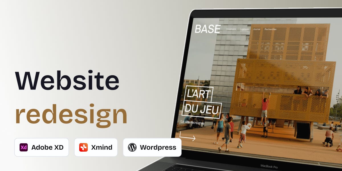 Cover image for the baseland website redesign project