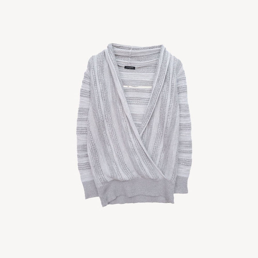 UNITED ARROWS 유나이티드 애로우즈 스트라이프 숄카라 니트 WOMAN-S