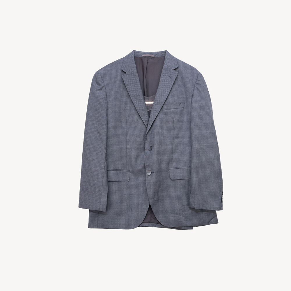 HUGO BOSS REDA SUPER110 핀체크 버진울 블레이저 MAN_L