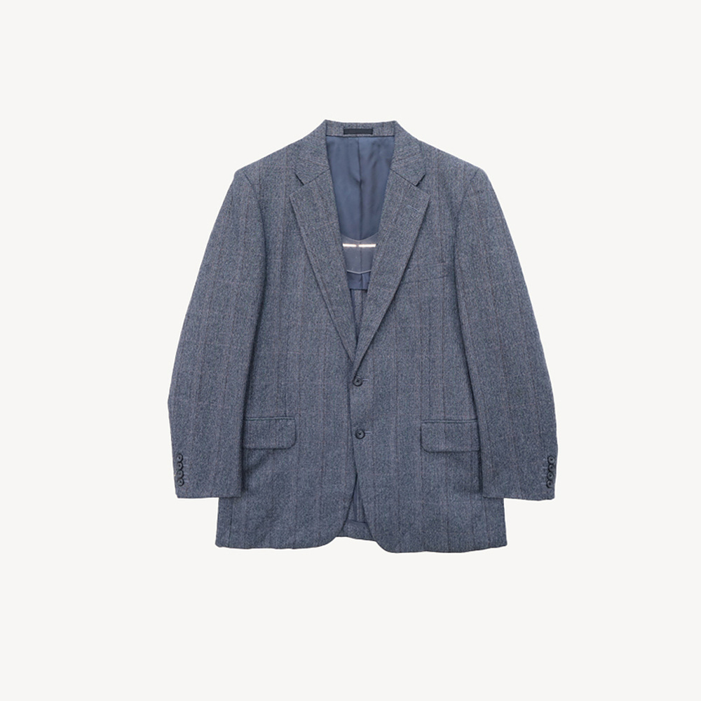 BURBERRY 버버리 체크패턴 울 싱글 블레이저 MAN_L