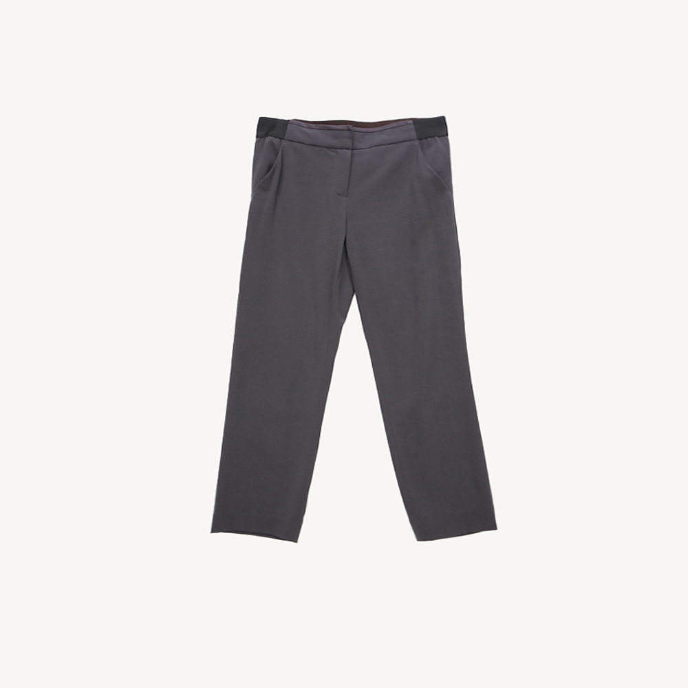 ARMANI COLLEZIONI 양모믹스 심플 밴딩팬츠 WOMAN_S