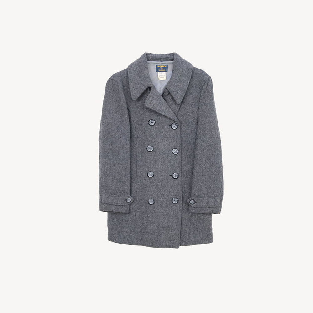 WOOLRICH 울리치 더블버튼 울 코트 WOMAN_M