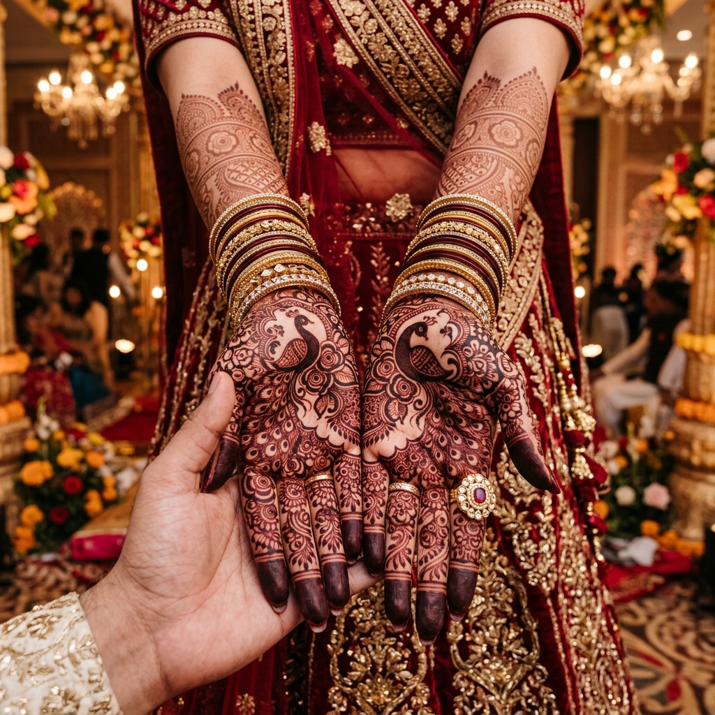 Beautiful mehndi design by Jyoti Mehndi Artist Agra - Royal Bridal Mehndi Artistry