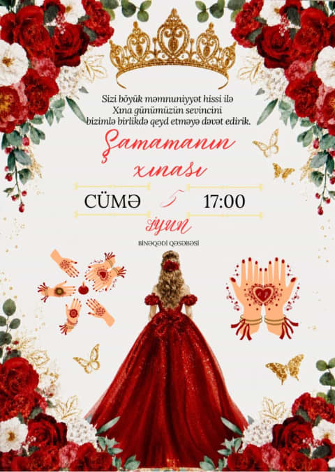 Peşəkar dəvətnamə hazırlanması 💌