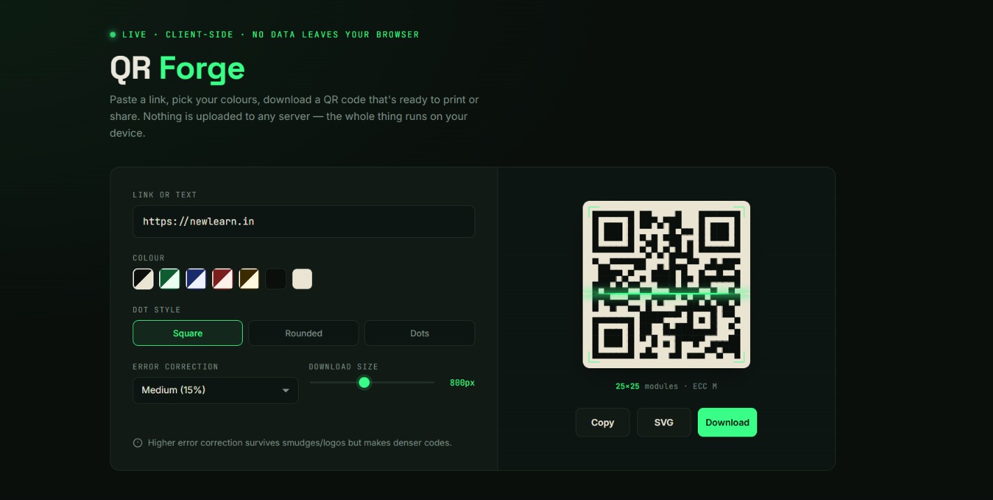 QR code generator suite source code preview