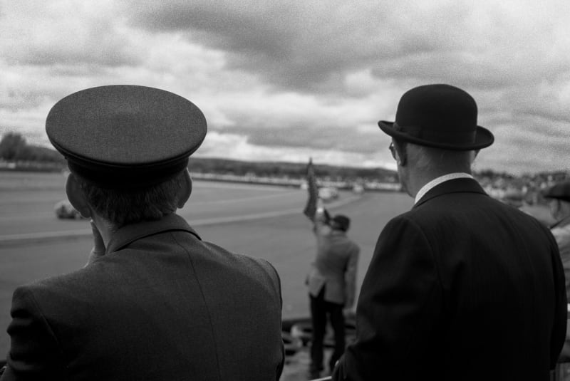 Captain and the bowler hat at Goodwood Revival