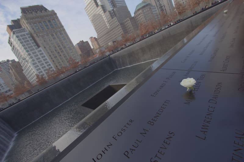 Twin Towers Ground Zero monument New York