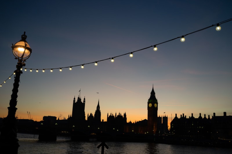 Parliament at sunset