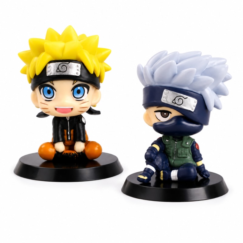 Naruto Mini Figure Set (2 Pieces) – Anime Collectible Desk Décor