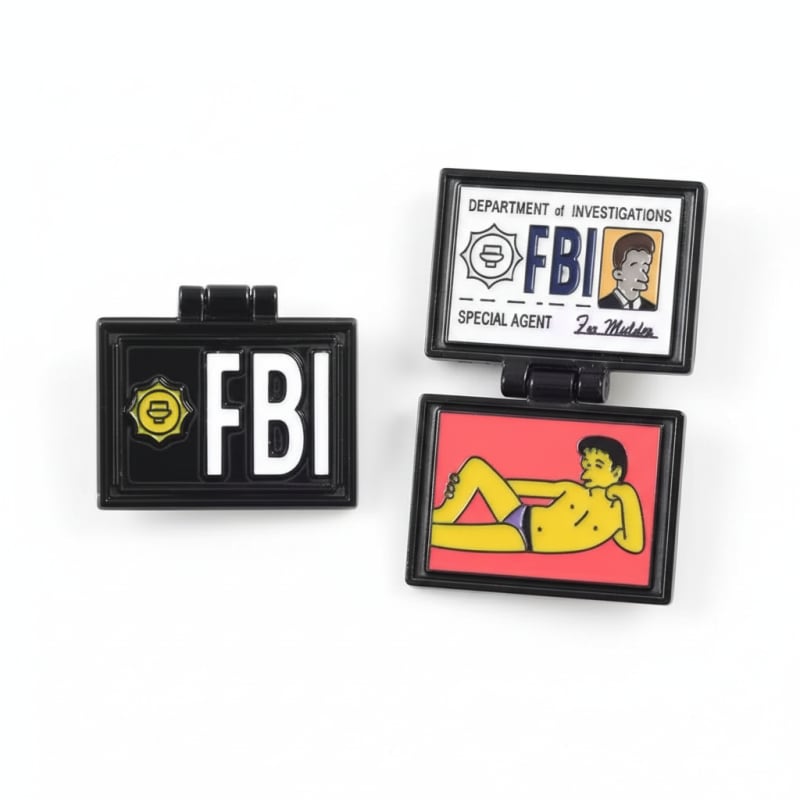 FBI Badge Brooch Pin – Bold Novelty Fashion Accessory