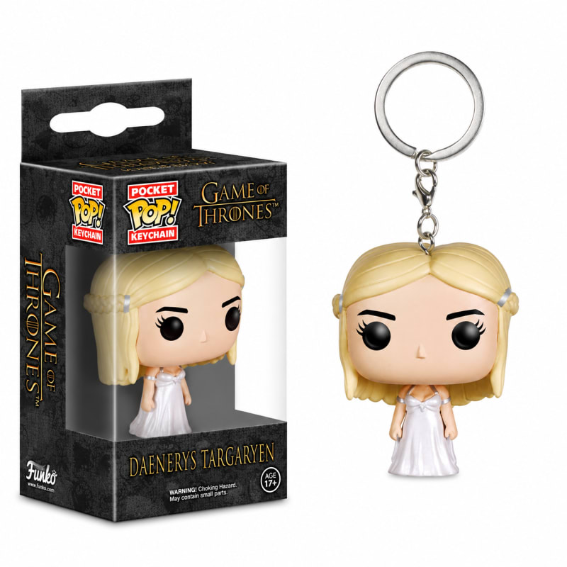 Game of Thrones Daenerys Rubber Keychain – Fantasy Bag Charm