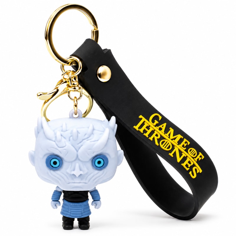 Game of Thrones Night King Rubber Keychain– Dark Fantasy Bag Charm