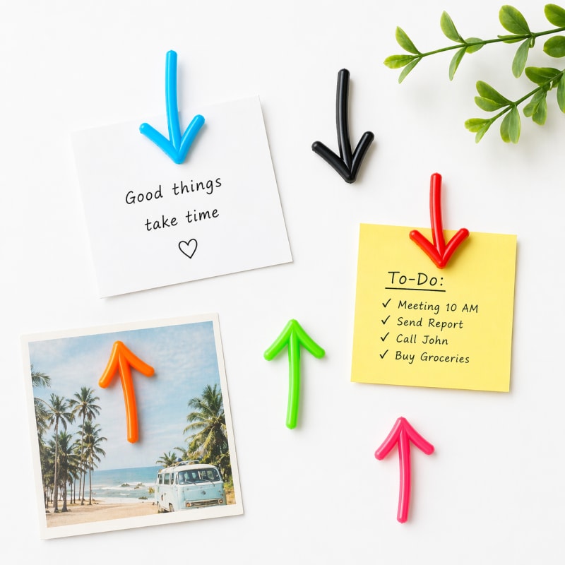Arrow-Shaped Fridge Magnet – Decorative Refrigerator Magnet