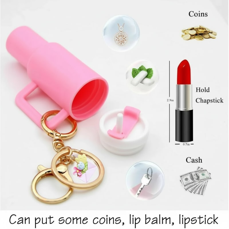 Mini Tumbler Bottle Keychain – Cute Aesthetic Bag Charm