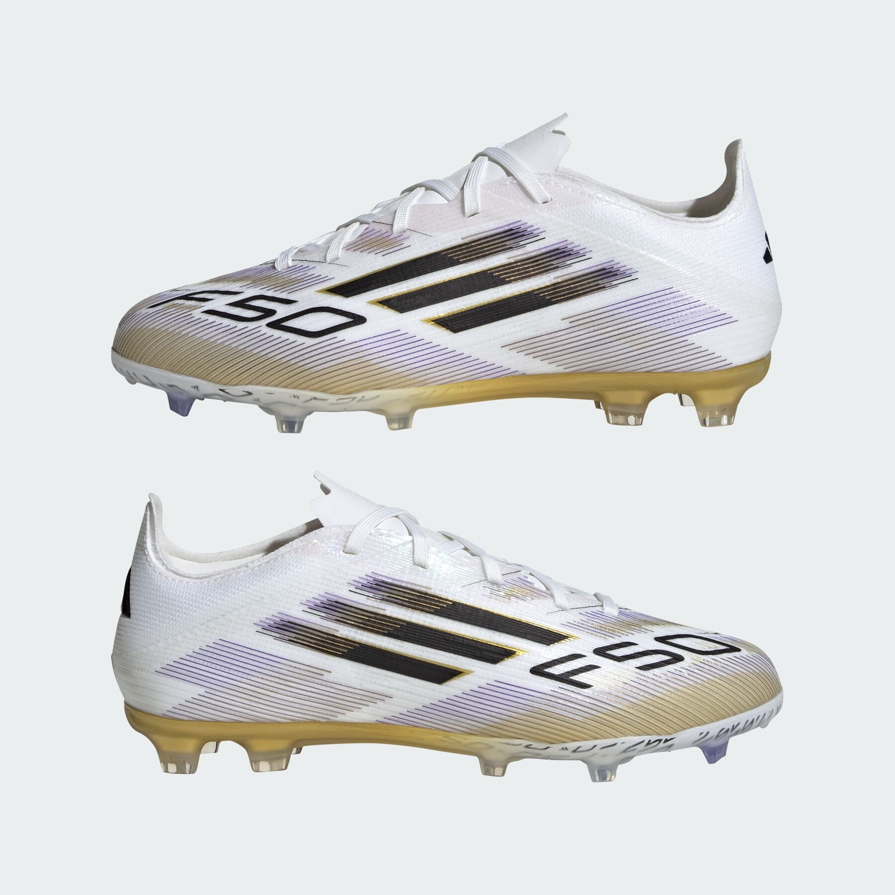 F50 ELITE FG J FTWWHT/CBLACK/GOLDMT 3