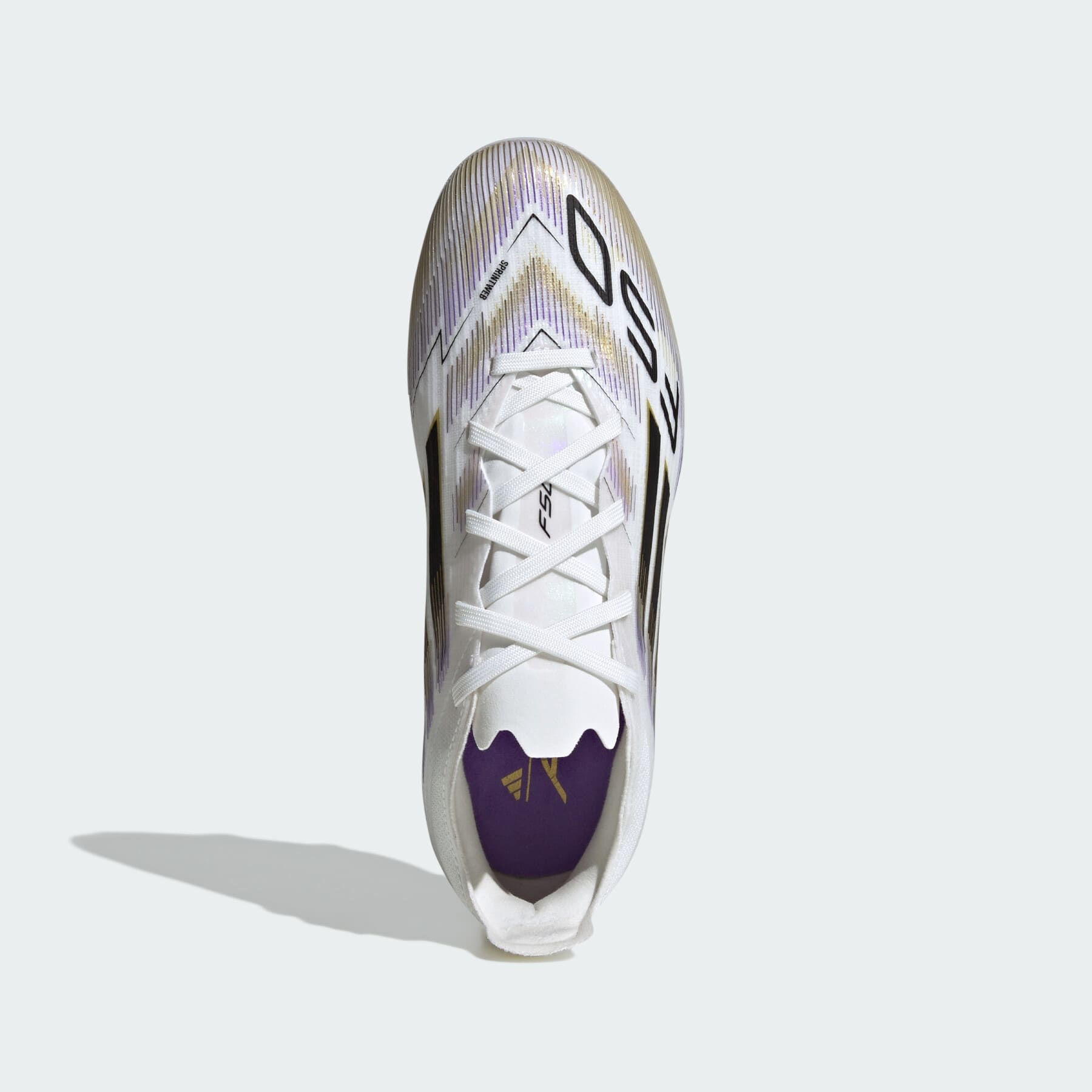 F50 ELITE FG J FTWWHT/CBLACK/GOLDMT 4