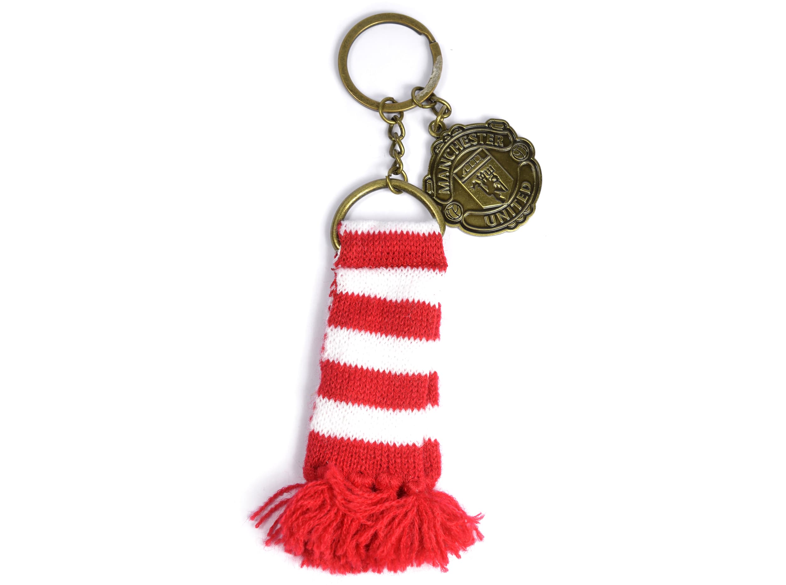 Man UTD Scarf Charm Keyring Red 1