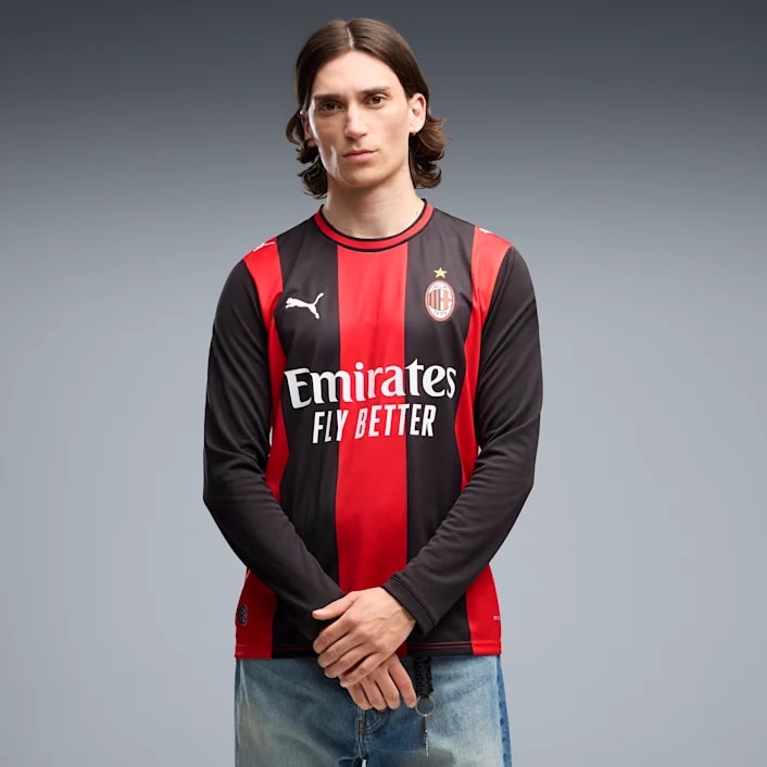 AC Milan Heima Treyja 26/27 Síðerma Fullorðins 3