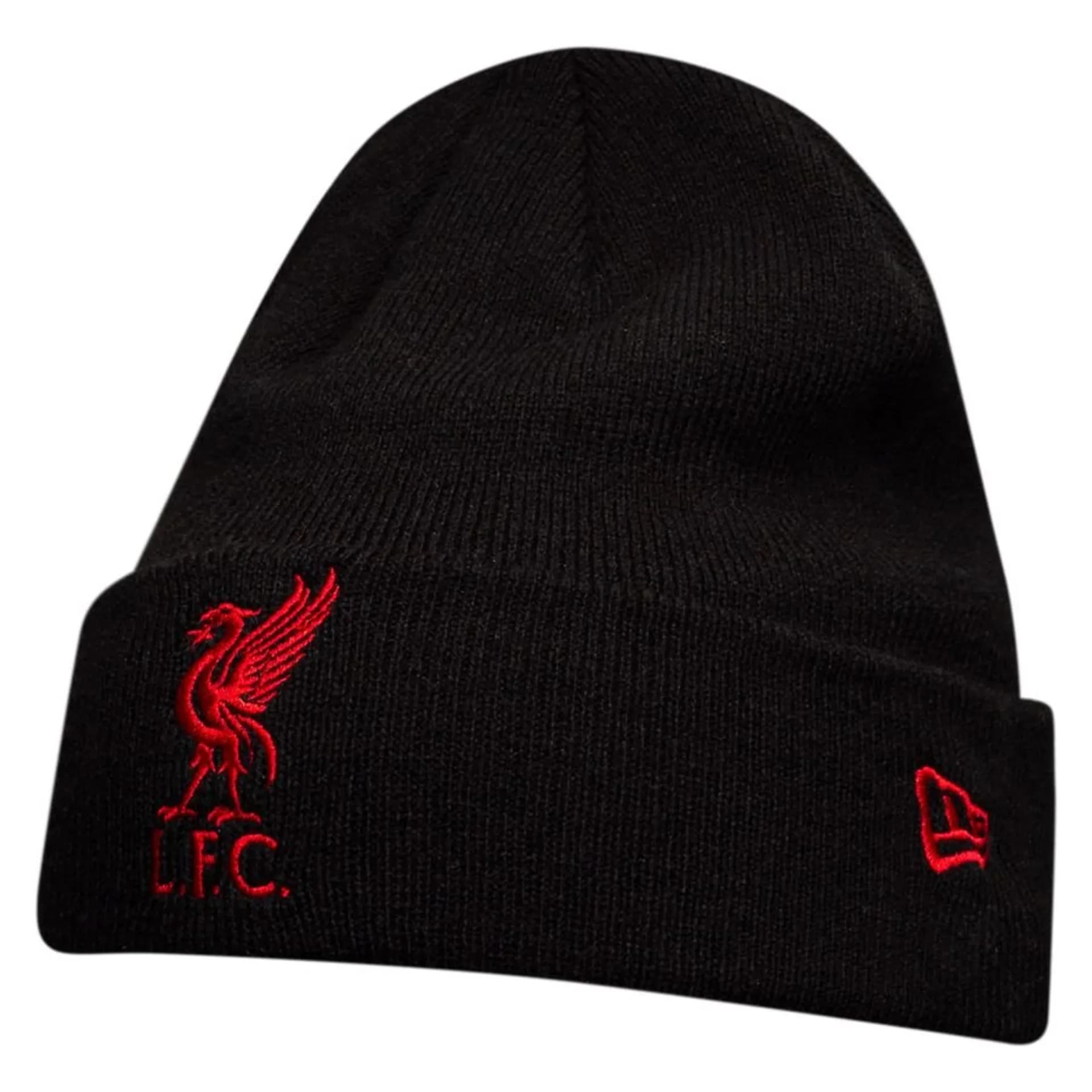 Liverpool Beanie Core Cuff - Black/Scarlet 1