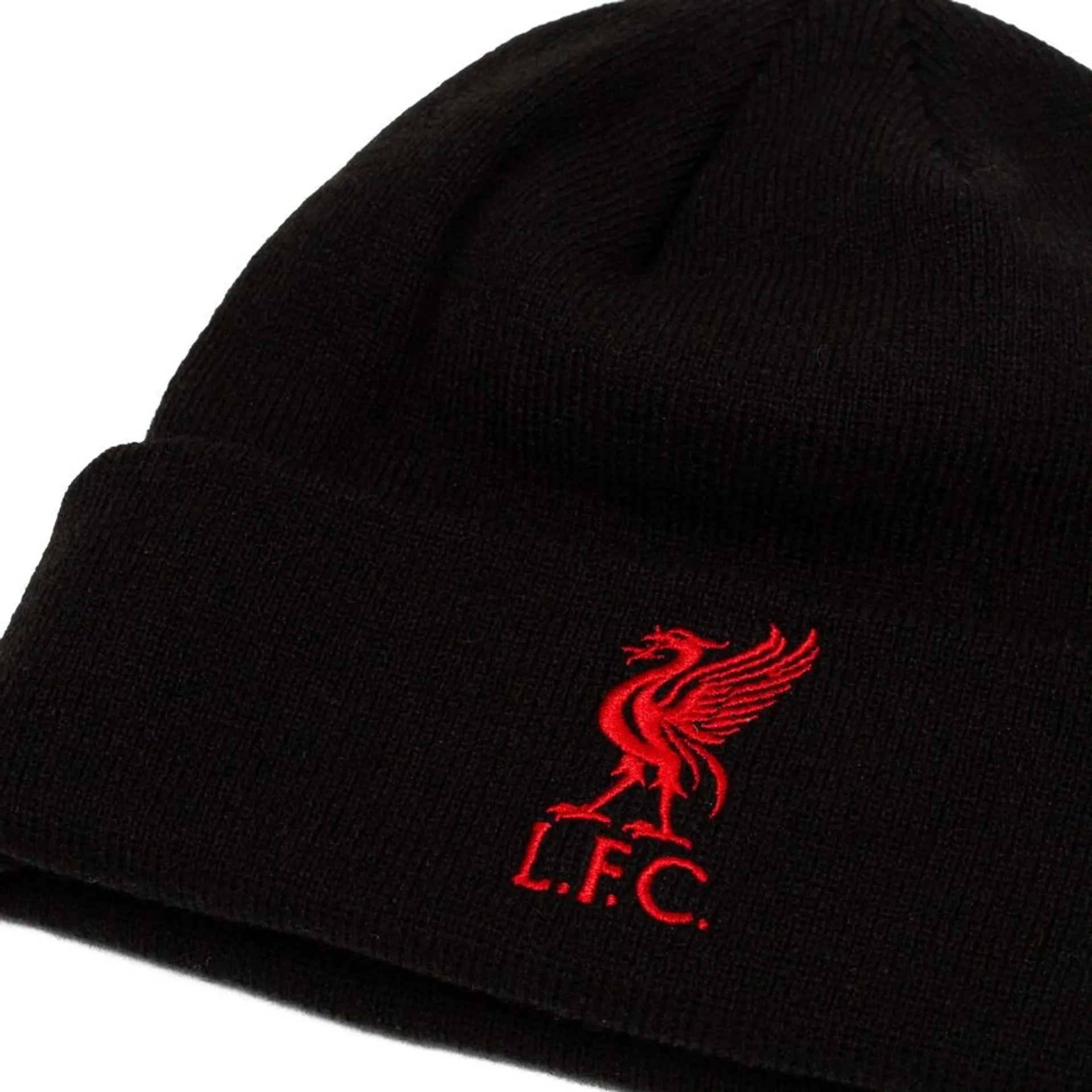 Liverpool Beanie Core Cuff - Black/Scarlet 2