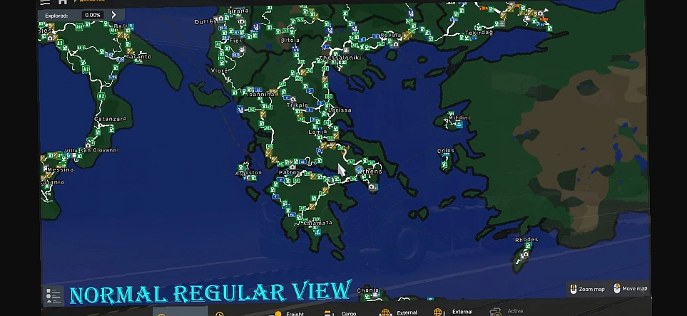МОД The World Background Map v1.8 ДЛЯ EURO TRUCK SIMULATOR 2