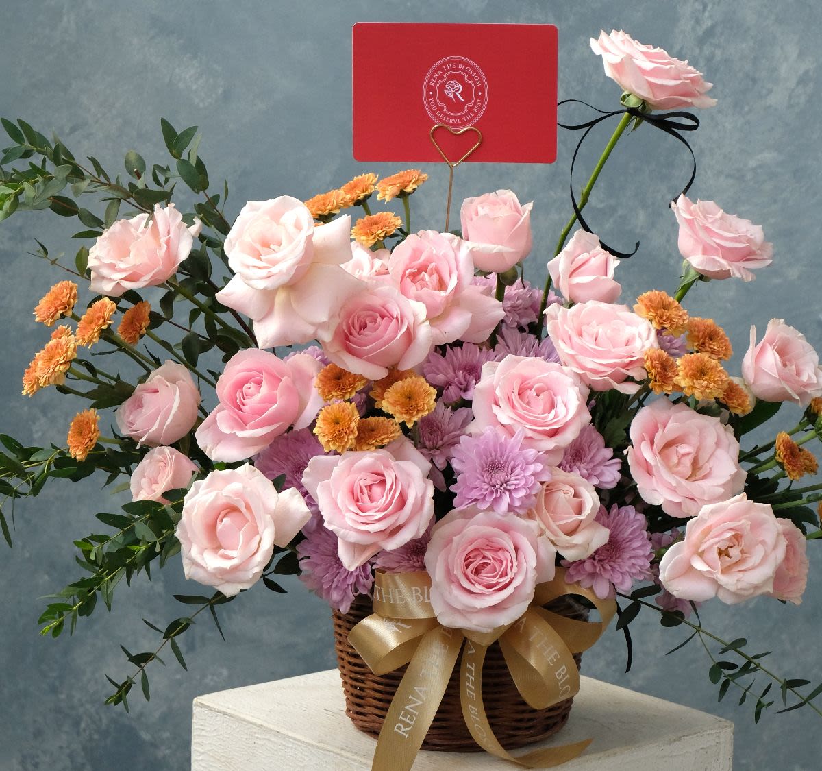 Simply Rose Basket - Thumbnail 2 - fresh