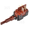 Bouton Poussoir Interrupteur Marche / Arr&ecirc;t De Lave-vaisselle : 4 Connecteurs - Arbre Long - D 61 D UK Indesit