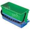 AK8 - Extra Front Tray Blue, With 15-litre Bucket, Green Numatic