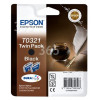 Epson Genuine T0321 Black Ink Cartridge Twin-Pack