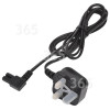 Figure-8 Right-Angled Mains Lead - UK Plug