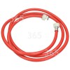Care+Protect 2.5m Hot Water Inlet Hose Red 10x15mm Diameter