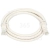 CAT6 RJ45 Patch Lead: White: 2M