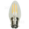 Bombilla Vela De Filamento LED No Atenuable - Blanco Cálido - Equivalente 40W - 4W BC/B22 TCP