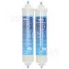 Externer Kühlschrank-Wasserfilter (2er Packung) : Kompatibel Mit HAFEX/EXP, DD7098, DA2010CB, BL-9808, USC100, WSF100, WF001