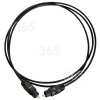 av:link 1m Fibre Optic TOSlink Lead - Black