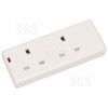 Wellco 2 Gang Trailing Socket With LED