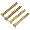 Vis De 38 Mm Plaqu&eacute;es Laiton (paquet De 4) Wellco