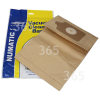 Sacchetto Per La Polvere Dell'aspirapolvere - Compatibile NVM-1CH (confezione Da 5) - BAG50