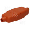 10A 2 Pin Connector Rubberised - Orange Wellco