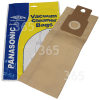 Sacchetto Dell'aspirapolvere - (Pacco Da 5) - Tipo: U20E Panasonic