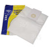 0B BAG135 Sacs Synthétiques Filter-Flo Pour Aspirateur Et Lot De Filtres (Paquet De 5) 1300 Vax