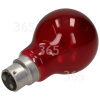 Bombilla Roja 60W BC (B22D) GLS Wellco