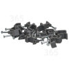 Pack Of 20 2.5mm Twin & Earth Cable Clips - Grey Wellco